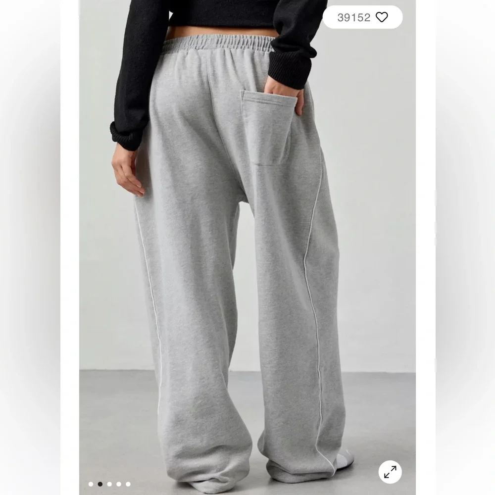 Les Frans Wide Leg Sweatpants - Picture 6 of 8